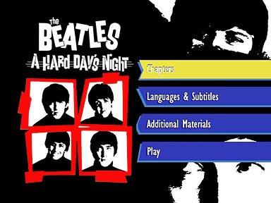 A Hard Day's Night: menu