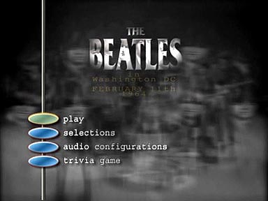 The Beatles in Washington, D.C. Feb., 11th, 1964: menu