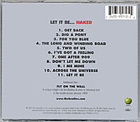 Let It Be... NAKED: back (US version)