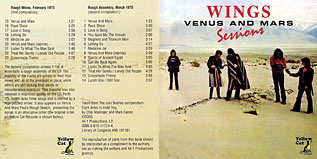 Venus And Mars Sessions: gatefold front